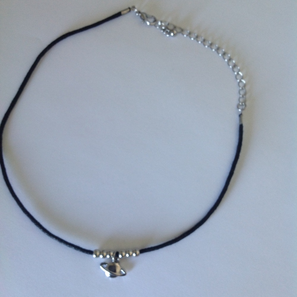 COSMIC NEW PLANET NECKLACE BLACK CHOKER